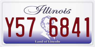 IL license plate Y576841