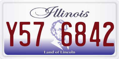 IL license plate Y576842