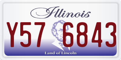 IL license plate Y576843