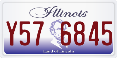 IL license plate Y576845