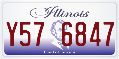 IL license plate Y576847