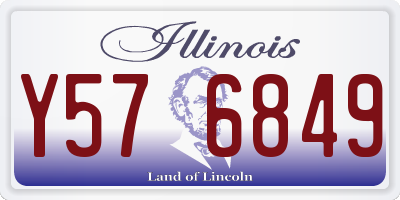 IL license plate Y576849