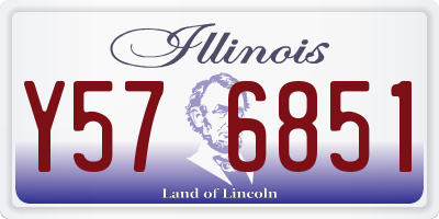 IL license plate Y576851