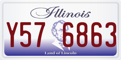 IL license plate Y576863