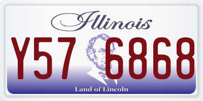 IL license plate Y576868
