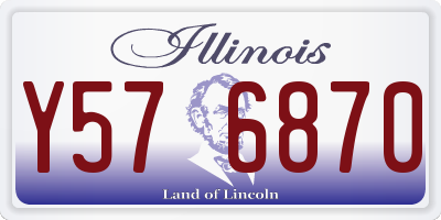 IL license plate Y576870
