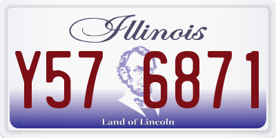 IL license plate Y576871