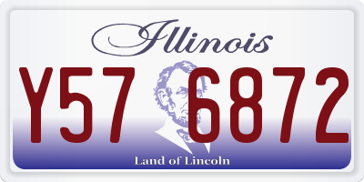 IL license plate Y576872