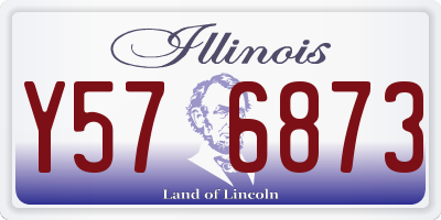 IL license plate Y576873