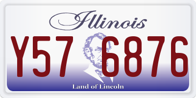 IL license plate Y576876