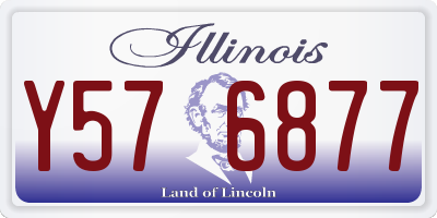 IL license plate Y576877
