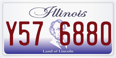 IL license plate Y576880