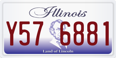 IL license plate Y576881