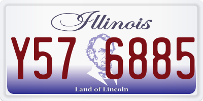 IL license plate Y576885