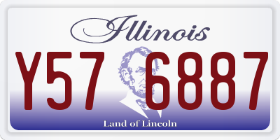 IL license plate Y576887