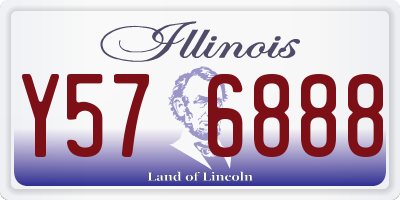IL license plate Y576888