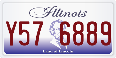 IL license plate Y576889