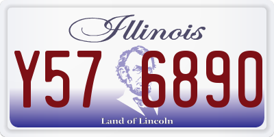 IL license plate Y576890