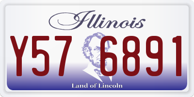 IL license plate Y576891