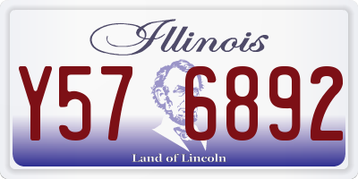 IL license plate Y576892