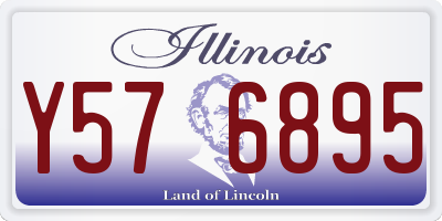 IL license plate Y576895