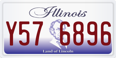 IL license plate Y576896