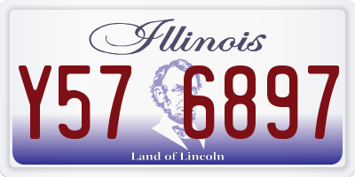 IL license plate Y576897
