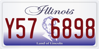 IL license plate Y576898