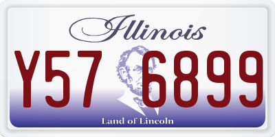IL license plate Y576899