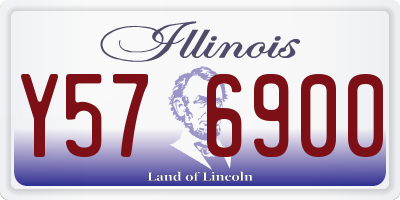 IL license plate Y576900
