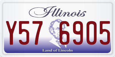 IL license plate Y576905