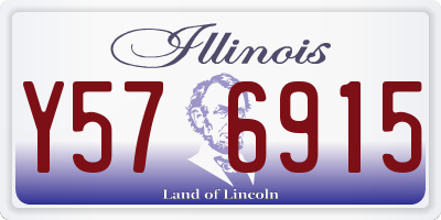 IL license plate Y576915