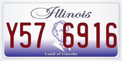 IL license plate Y576916