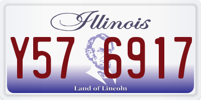IL license plate Y576917