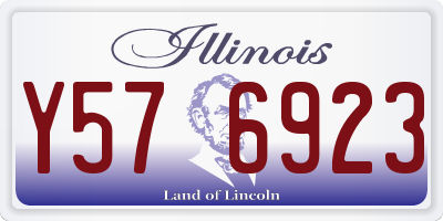 IL license plate Y576923
