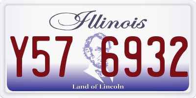 IL license plate Y576932