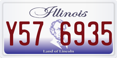 IL license plate Y576935