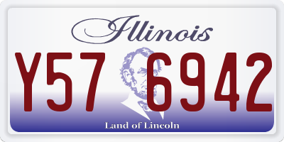 IL license plate Y576942