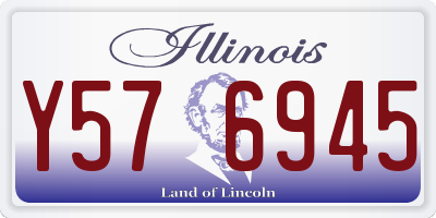 IL license plate Y576945