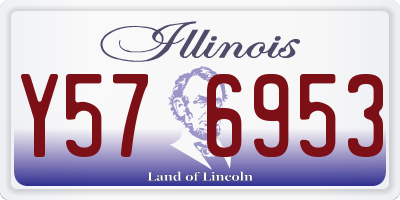 IL license plate Y576953