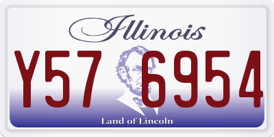 IL license plate Y576954