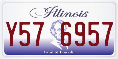 IL license plate Y576957