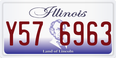 IL license plate Y576963