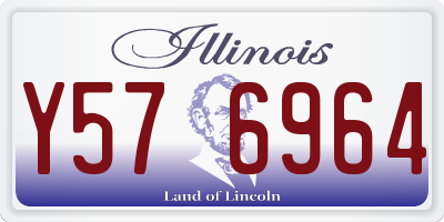 IL license plate Y576964