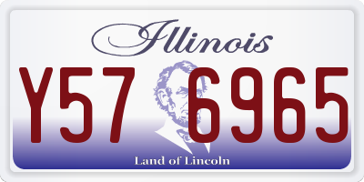 IL license plate Y576965