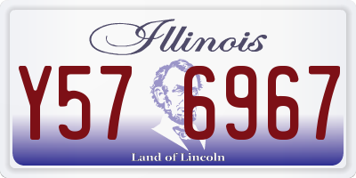 IL license plate Y576967