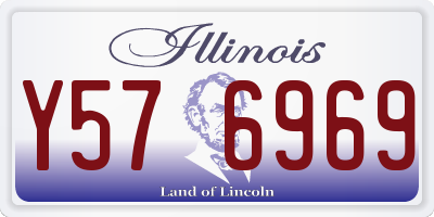 IL license plate Y576969
