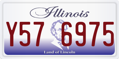 IL license plate Y576975