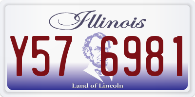 IL license plate Y576981