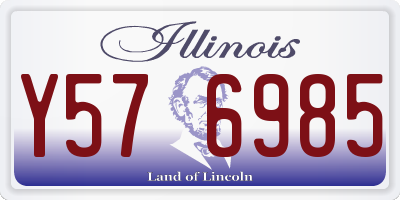 IL license plate Y576985